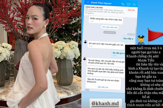 Người mẫu Tuyết Lan cảnh báo chiêu trò mạo danh chồng bác sĩ để lừa đảo 100 triệu đồng