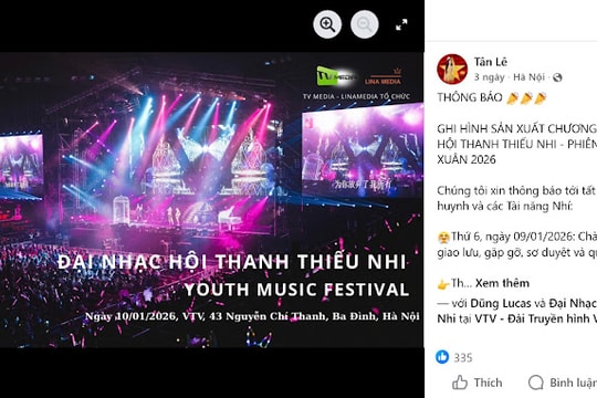 VTV phủ nhận sản xuất chương trình Đại nhạc hội Thanh thiếu nhi - Youth Music Festival