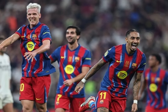 Barcelona hạ Real Madrid 3-2 giành Siêu cúp Tây Ban Nha: Hansi Flick lập kỷ lục