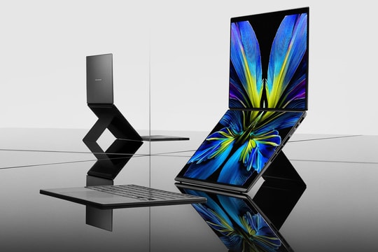 Asus trình làng Zenbook Duo UX8407: Laptop màn hình kép dùng chip Intel Panther Lake