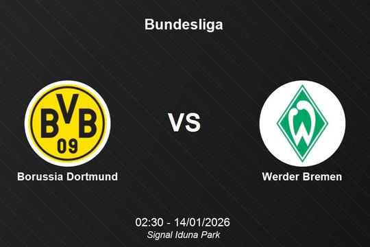 Nhận định Borussia Dortmund vs Werder Bremen - Bundesliga