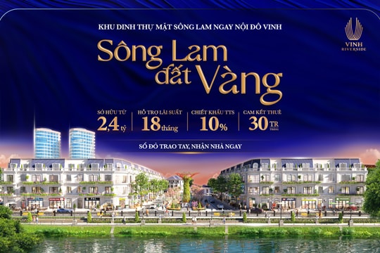 Vinh Riverside khuấy động thị trường với chính sách cam kết thuê lại 30 triệu/tháng