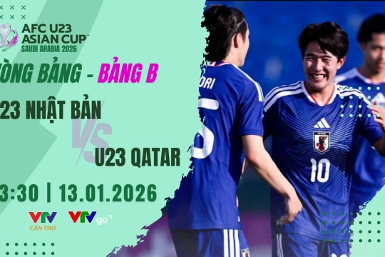 VTV6 trực tiếp bóng đá: U23 Nhật Bản vs Qatar