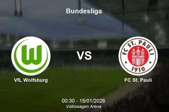Nhận định VfL Wolfsburg vs FC St. Pauli - Bundesliga lúc 00h30 ngày 15/1