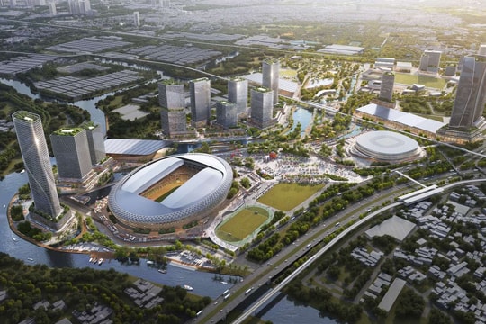 TP.HCM động thổ siêu dự án Rạch Chiếc 145.000 tỷ: Sân vận động 70.000 chỗ hình lá dừa nước