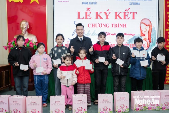 Hoàng Gia Phát Group đồng hành cùng trẻ mồ côi xã Yên Hòa qua chương trình 'Mẹ đỡ đầu'