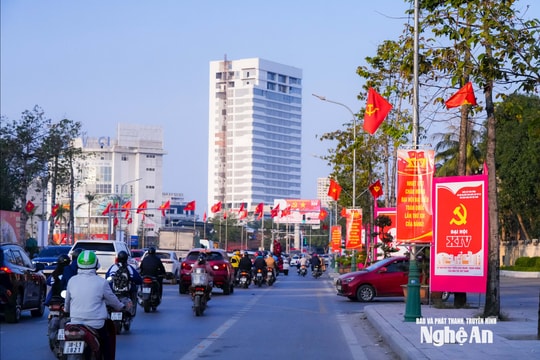 Nhiều hoạt động tuyên truyền trực quan chào mừng Đại hội XIV của Đảng tại Nghệ An