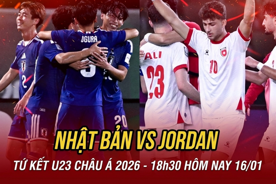 VTV5 VTV6 trực tiếp bóng đá U23 Nhật Bản vs Jordan 18h30 hôm nay