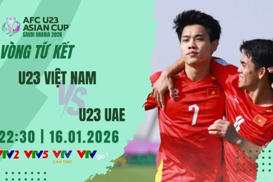 VTV5 VTV6 trực tiếp bóng đá U23 Việt Nam vs UAE 22h30 hôm nay
