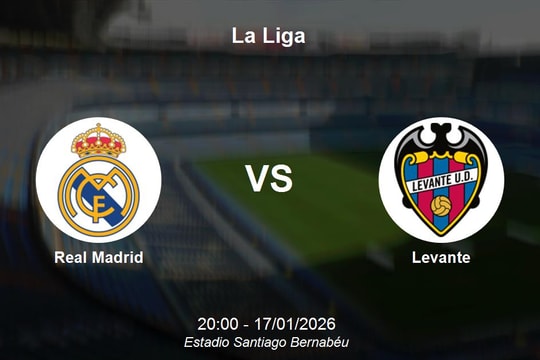 Nhận định Real Madrid vs Levante - La Liga: Sức mạnh vượt trội tại Santiago Bernabéu