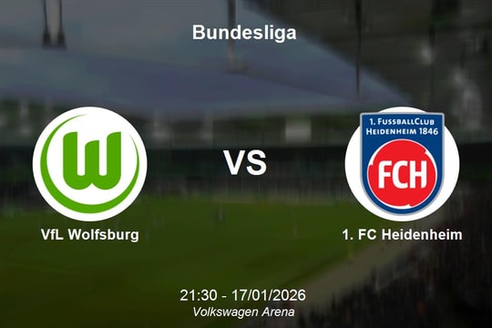 Nhận định VfL Wolfsburg vs 1. FC Heidenheim - Bundesliga