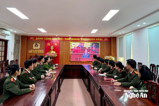 Tuổi trẻ Công an tỉnh Nghệ An hướng về Đại hội XIV của Đảng