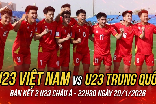 Link trực tiếp bóng đá hôm nay U23 Việt Nam và U23 Trung Quốc