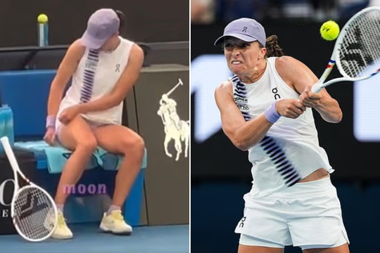 Iga Swiatek tự tay xé váy tại Australian Open 2026: Bản lĩnh của hạt giống số 2