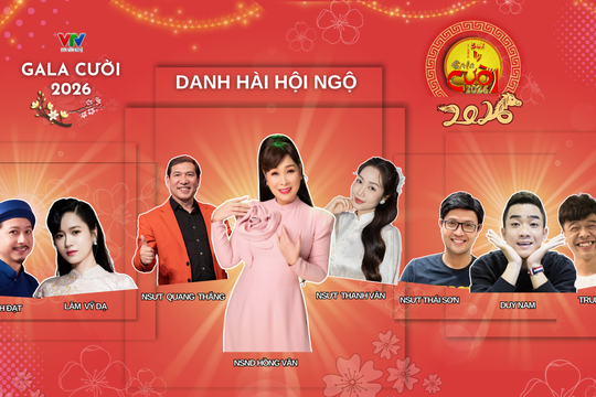 Gala Cười 2026: Dàn nghệ sĩ Nam - Bắc hội ngộ trong 4 tiểu phẩm Tết đặc sắc
