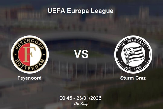 Nhận định Feyenoord vs Sturm Graz - UEFA Europa League: Quyết chiến tại “chảo lửa” De Kuip