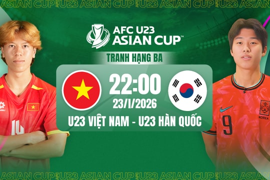 VTV, TV360, FPT Play trực tiếp tranh hạng 3 U23 Việt Nam và Hàn Quốc