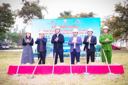Nghệ An: Khởi công Dự án cải tạo, xây dựng mới một số hạng mục Bệnh viện Đa khoa khu vực Tây Nam