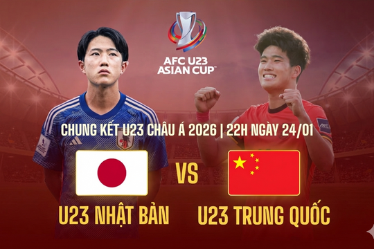 Đại chiến Trung - Nhật: Link xem chung kết U23 châu Á 2026 trên VTV2 VTV Cần Thơ