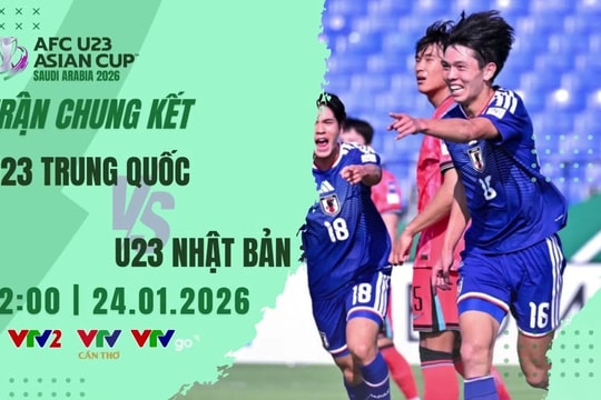 VTV2 VTV6 xem trực tiếp U23 Trung Quốc đấu với U23 Nhật Bản