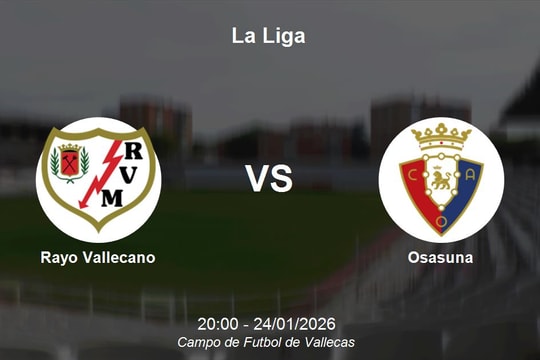 Nhận định Rayo Vallecano vs Osasuna - La Liga: Trận chiến cân bằng tại Vallecas
