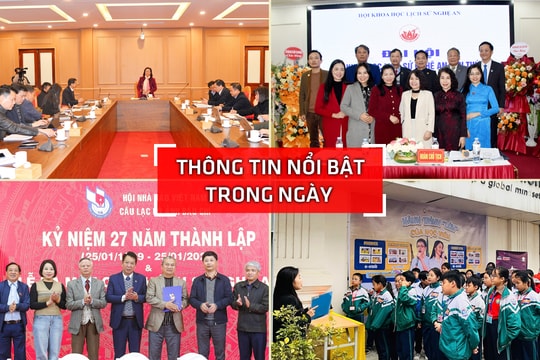 Nghệ An: Thông tin nổi bật ngày 24/1