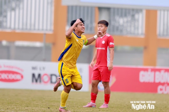 Vượt qua U19 Thể Công Viettel, U19 Sông Lam Nghệ An tiến thẳng vào chung kết