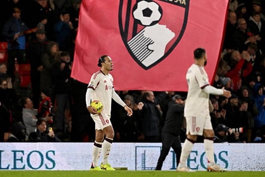 Liverpool phơi áo 2-3 trước Bournemouth: Khi kiểm soát bóng trở thành cái bẫy ngọt ngào