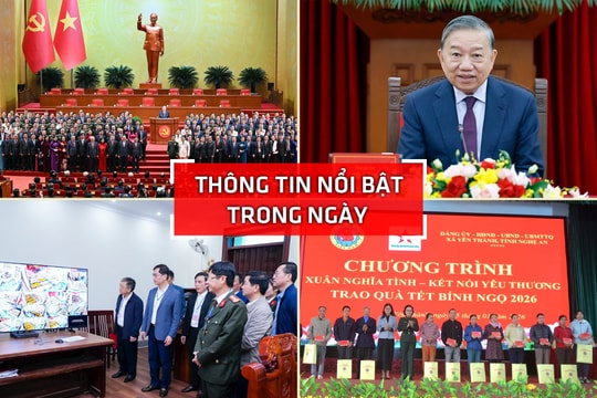 Nghệ An: Thông tin nổi bật ngày 25/1