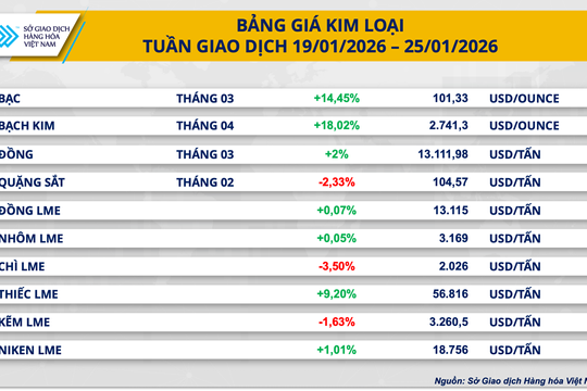 Giá bạc thế giới lần đầu vượt 100 USD/ounce, khí tự nhiên tăng vọt 70%