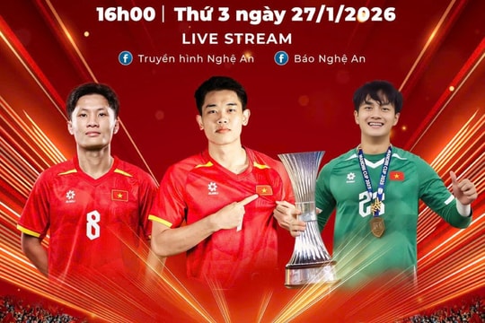 TRỰC TIẾP: Giao lưu Đình Bắc - Văn Bình - Quốc Cường trong lòng người hâm mộ Nghệ An