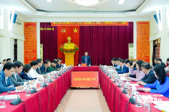 Ban Chỉ đạo bầu cử đại biểu Quốc hội và HĐND các cấp tỉnh Nghệ An họp phiên thứ hai