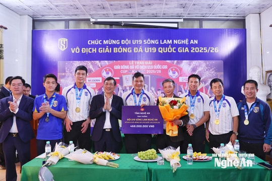 Vô địch Giải U19 Quốc gia 2026, U19 Sông Lam Nghệ An được thưởng lớn