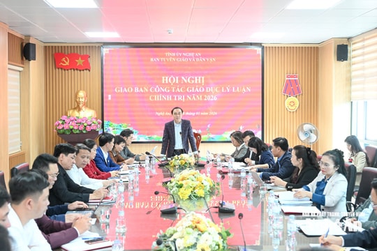 Hội nghị giao ban công tác giáo dục lý luận chính trị năm 2026