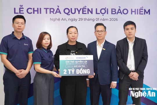 Bảo hiểm số OPES chi trả 2 tỷ đồng cho gia đình khách hàng tại Nghệ An