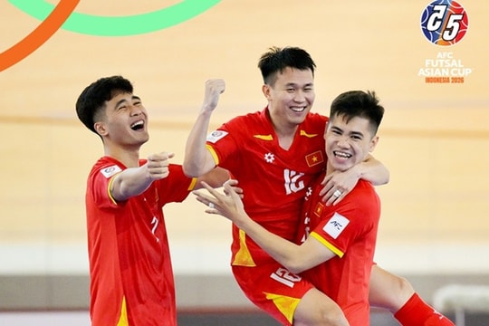 Việt Nam hạ Lebanon 2-0 tại giải futsal châu Á: CĐV khu vực thán phục sức mạnh thầy trò Giustozzi