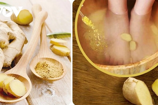 Mẹo ngâm chân nước gừng giúp giữ ấm cơ thể và cải thiện giấc ngủ hiệu quả