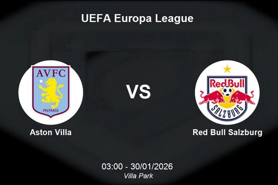 Nhận định Aston Villa vs Red Bull Salzburg - Vòng bảng UEFA Europa League