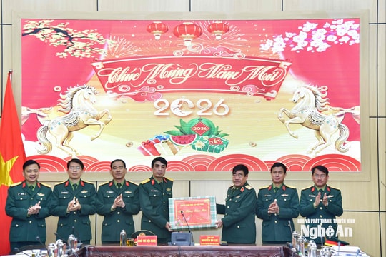 Bộ Tổng Tham mưu thăm, chúc Tết Bộ Chỉ huy Quân sự tỉnh Nghệ An