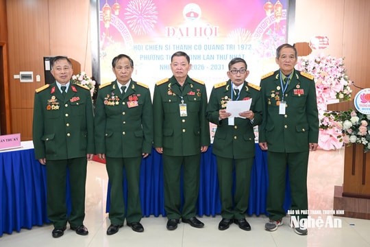 Đại hội Hội Chiến sĩ Thành cổ Quảng Trị 1972 phường Thành Vinh lần thứ I
