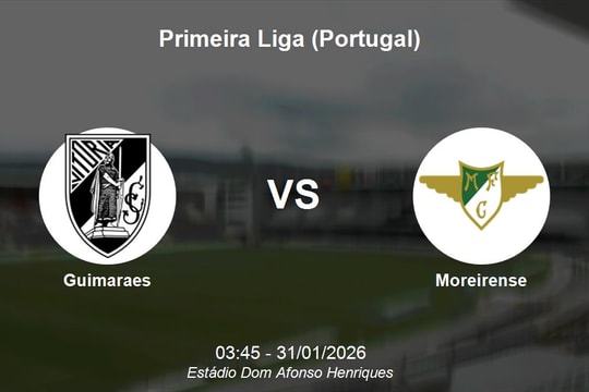 Nhận định Guimaraes vs Moreirense - Primeira Liga: Thử thách cho hàng thủ chủ nhà