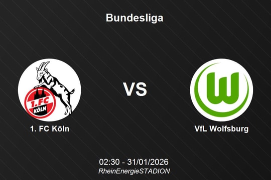 Nhận định 1. FC Köln vs VfL Wolfsburg - Bundesliga: Cuộc chiến cân sức tại RheinEnergieSTADION