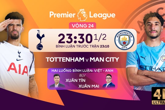 Trực tiếp Tottenham vs Man City: Hù dọa Pháo thủ