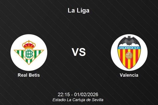 Nhận định Real Betis vs Valencia - Cuộc chiến bảo vệ vị trí top 6 tại La Liga