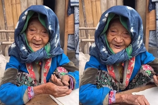 Hà Giang: Bà cụ bản địa gây sốt mạng xã hội với câu chào Hello dễ mến