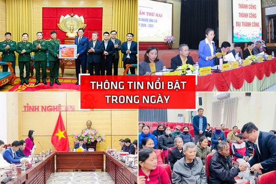 Nghệ An: Thông tin nổi bật ngày 2/2