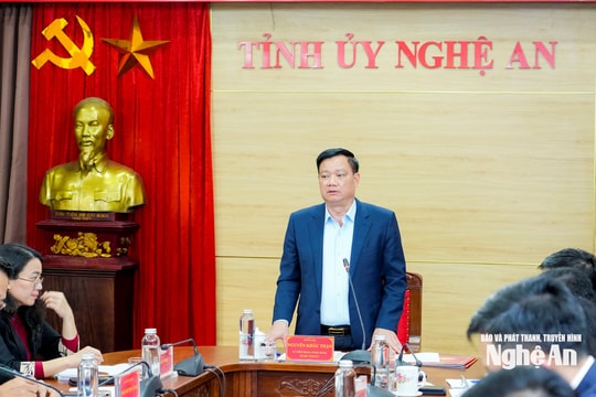 Thường trực Tỉnh ủy giao ban với các cơ quan khối Nội chính