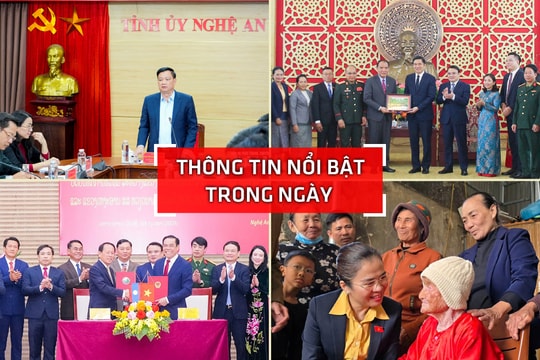 Nghệ An: Thông tin nổi bật ngày 4/2