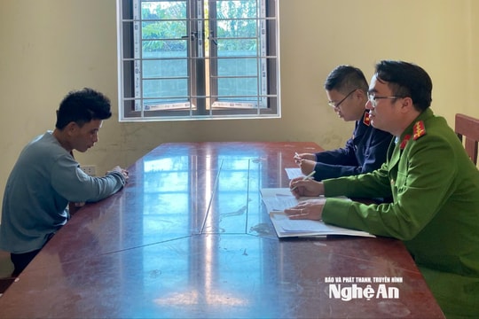 Công an xã Kim Liên nhanh chóng bắt giữ đối tượng cướp tài sản của người dân ở đoạn đường vắng