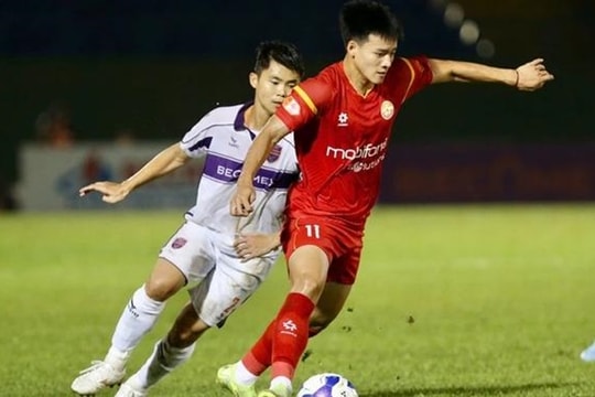 PVF-CAND lội ngược dòng đánh bại Becamex TP.HCM 2-1 dù Hồ Tấn Tài ghi siêu phẩm